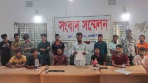 স্বেচ্ছাসেবক দলের আহবায়ক ও সদস্য সচিবের বিরুদ্ধে সংবাদ সম্মেলন