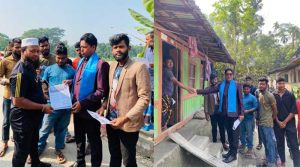 কাঠালিয়ায় লেবার পার্টির রাষ্ট্র মেরামতের ৩১ দফা ও আনারস মার্কার প্রচারপত্র বিতরণ