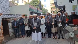 ঝালকাঠিতে সাবেক প্রধানমন্ত্রী বেগম খালেদা জিয়ার গায়েবানা জানাজা অনুষ্ঠিত