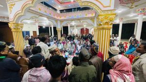 কাঠালিয়ায় মন্দিরের ভেতর ভোটের বৈঠক জামায়াত প্রার্থীর