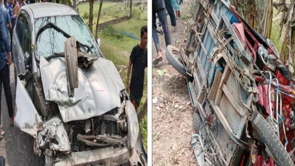 ঝালকাঠিতে প্রাইভেটকার–ইজিবাইকের সংঘর্ষে কাঠালিয়ার দুজনসহ আহত ৩