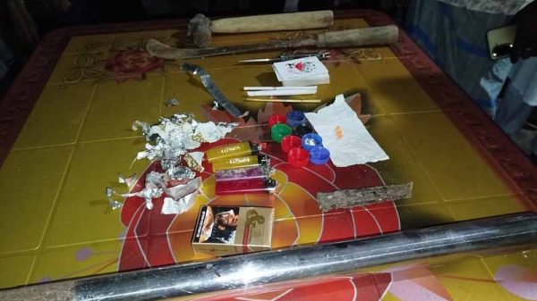 ইয়াবা ও মাদক সেবনের সরঞ্জামাদিসহ আটক-১