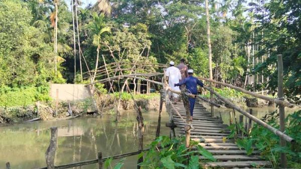 কাঠালিয়ায় ব্রিজ ভেঙে কয়েক বছর ধরে ভোগান্তি, চলাচলে শিক্ষার্থীসহ চরম দুর্ভোগে এলাকাবাসী